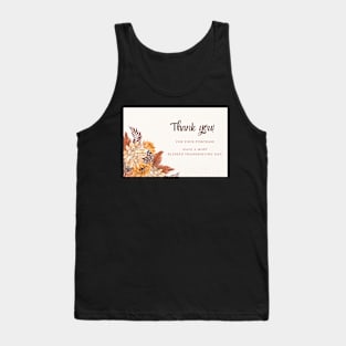 Thank You For Your Purchase Card (Thanksgiving Day) - 03 Tank Top